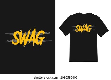 swag typeface vector t shirt design 