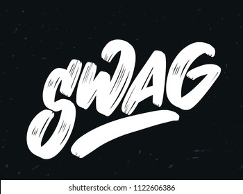 Swag. Grabado de vectores.