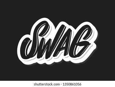 Swag Vector Lettering Stock Vector (Royalty Free) 1350861056 | Shutterstock