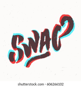 Swag. Vector lettering.