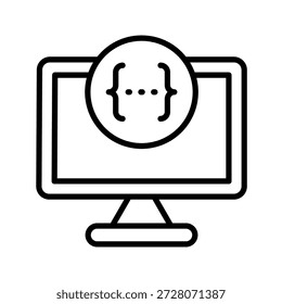 Swagger Outline Icon Vector Illustration