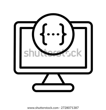 Swagger Outline Icon Vector Illustration