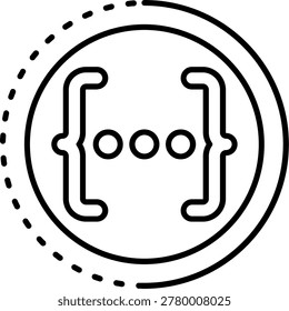 Swagger UI Illustration vector Icon Design