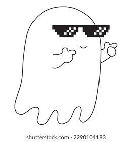 Espantoso fantasma único y bonito diseño