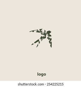 Swallow bird abstract vector logo design template. Creative concept symbol icon. Company logo design.