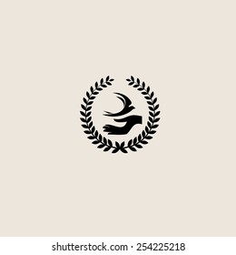 Swallow bird abstract vector logo design template. Creative concept symbol icon. Company logo design.