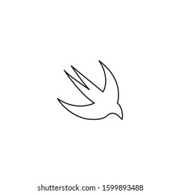 Swallow Bird Animal vector icon