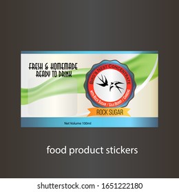 swallow bird drink label stickers for product packaging bottles, boxes and so on
