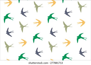 swallow bird pattern