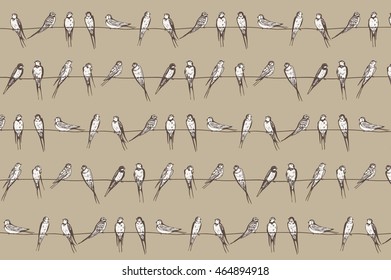 swallow bird pattern