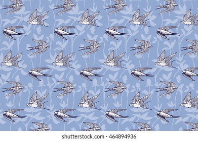 swallow bird pattern