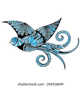 swallow with embroidery decoration 