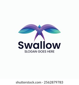 Swallow Gradient Colorful Logo Template