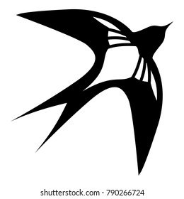 Swallow icon. Simple illustration of swallow vector icon for web