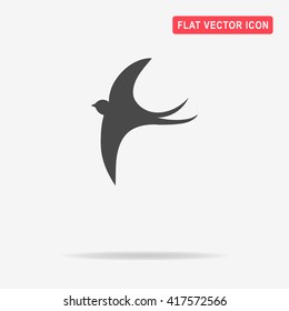 Swallow icon. Vector concept illustration for design.