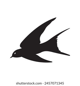 Plantilla de diseño de Ilustración vectorial de icono de golondrina