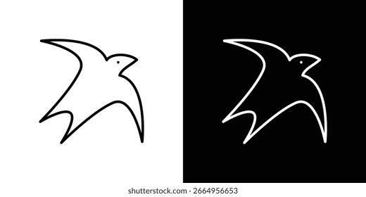 Ícone de deglutição ilustração de vetor - ícones de vetor de estilo preto de alta qualidade