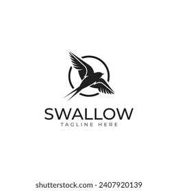 Swallow Logo Brand Flying Bird Icon, vector illustration