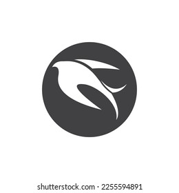 Swallow logo icon design vector image