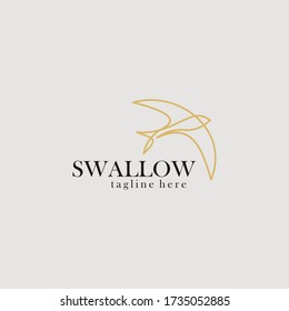 Swallow Logo Icon Vector Isolated