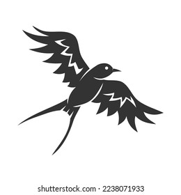 Swallow logo template Icon Illustration Brand Identity