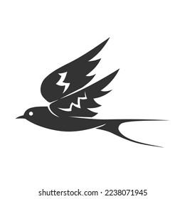 Swallow logo template Icon Illustration Brand Identity