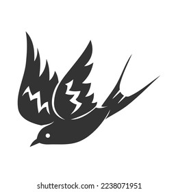 Swallow logo template Icon Illustration Brand Identity