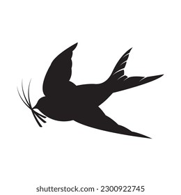 swallow logo vector illustration design template.