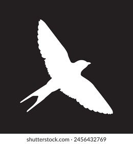 Swallow logo vector illustration design template.