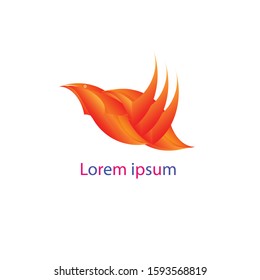 SWALLOW ORANGE DESIGN LOGO VEKTOR