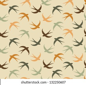 swallow pattern design. vector illustration