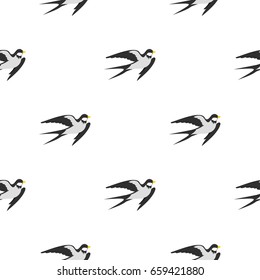 Swallow pattern seamless flat style for web vector illustration