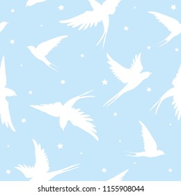 swallow pattern - vector, illustration