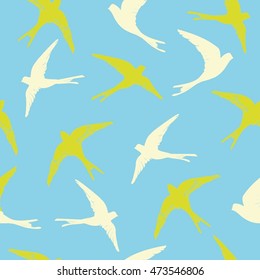 swallow pattern - vector illustration