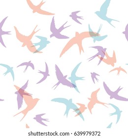 swallow pattern, vector, illustration