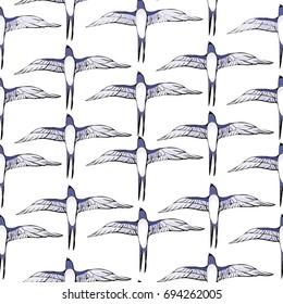 swallow pattern, vector, illustration