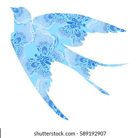 swallow swift vector illustration.