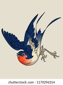 swallow tattoo traditional