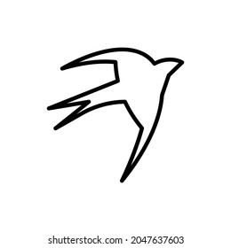 Trague el icono de la línea delgada. Ilustración vectorial moderna para el logotipo.