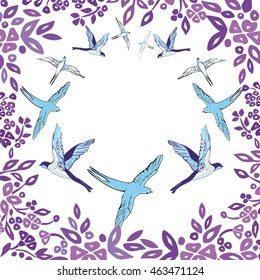 swallow - vector illustration