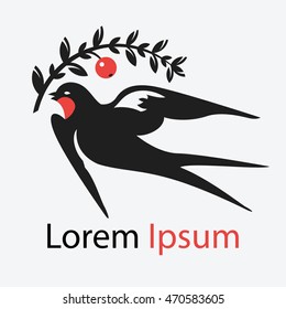 swallow vector logo