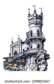 The swallow's nest castle. The Attraction Of The Crimea