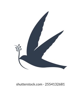 Swallowtail bird logo icon design template