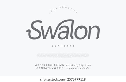 Swalon handwrite font Calligraphy Logotype Script Brush Font Type Font lettering handwritten