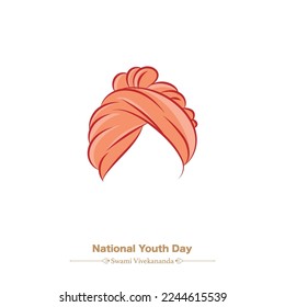 swami vivekananda national youth day vector design