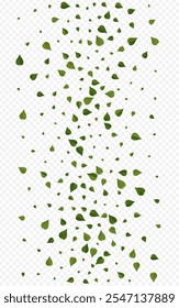 El Pantano Deja El Anuncio De Fondo Transparente Del Vector Forestal. Fondo de pantalla Blur Leaf. Cartel de viento de follaje de menta. Telón de fondo de primavera verde.