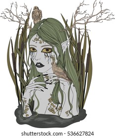 Swamp Spirit - High detailed Vector Art