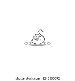 swan abstract logo