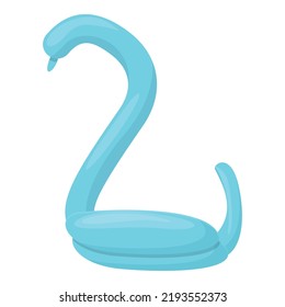Swan balloon icon cartoon vector. Animal toy. Funny art