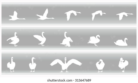 Swan Banners Set